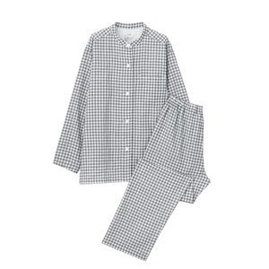 Muji Stand Collar Pajamas double gauze seamless